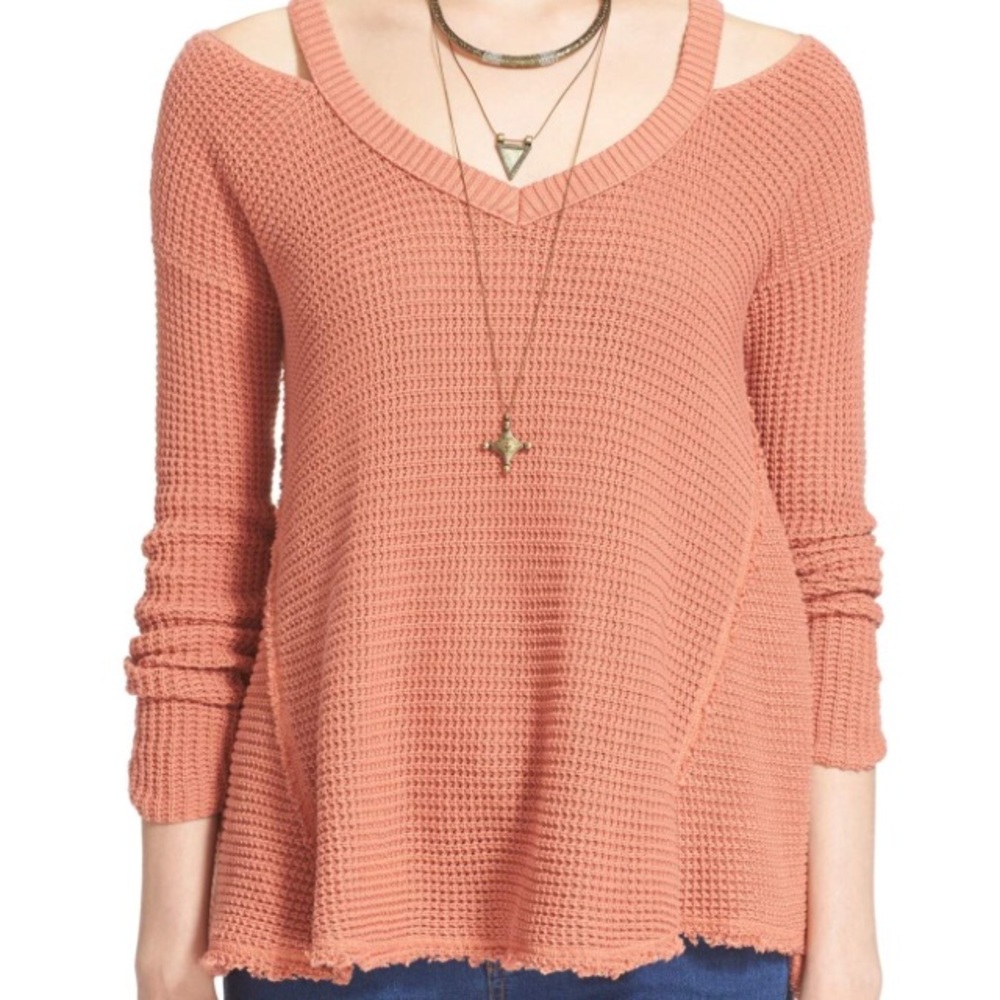 Free people moonshine sweater (rust color)